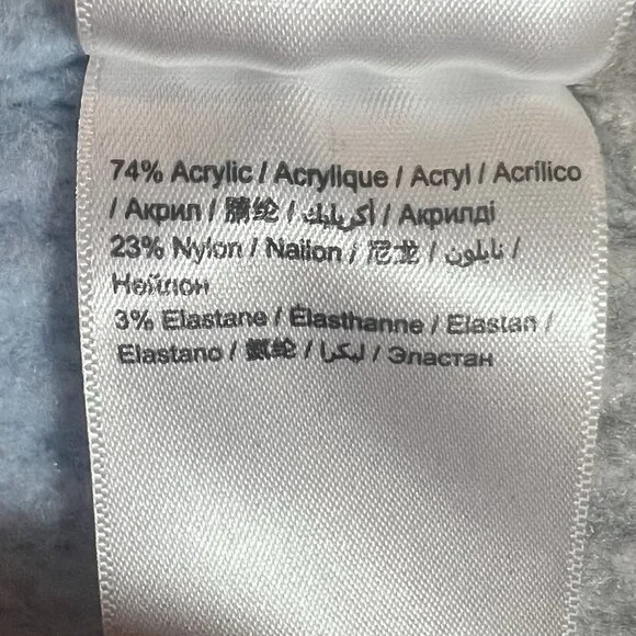 Anthropologie LOST INK Women Sweater Size 6 Oversized Light Blue Gray V Neck - Picture 11 of 13